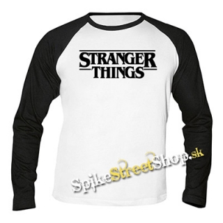 STRANGER THINGS - Logo - pánske tričko s dlhými rukávmi