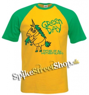 GREEN DAY - Father Of All Motherfuckers - žltozelené pánske tričko