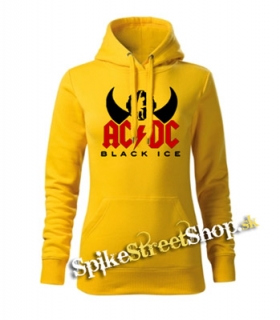 AC/DC - Black Ice Angus Silhouette - žltá dámska mikina