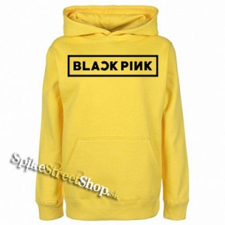 BLACKPINK - Logo - žltá pánska mikina