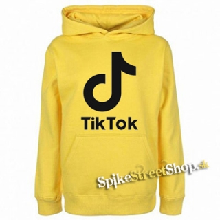 TIK TOK - Logo - žltá pánska mikina