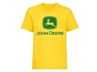 JOHN DEERE - Logo - žlté detské tričko