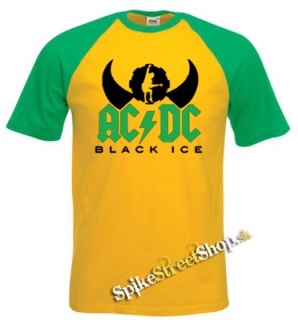 AC/DC - Black Ice Angus Silhouette - žltozelené pánske tričko
