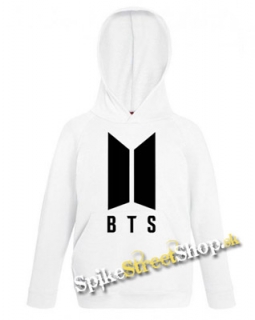 BTS - BANGTAN BOYS - Logo - biela pánska mikina