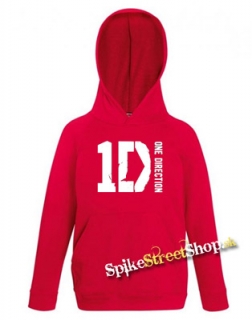 ONE DIRECTION - Logo - červená pánska mikina