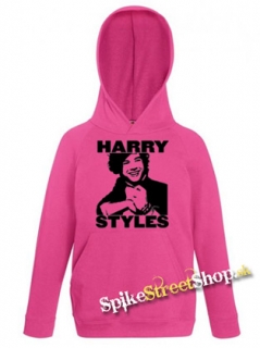 Detská ružová mikina HARRY STYLES - Logo Portrait