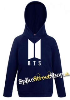 BTS - BANGTAN BOYS - Logo - tmavomodrá detská mikina