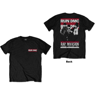 RUN DMC - Rap Invasion - čierne pánske tričko