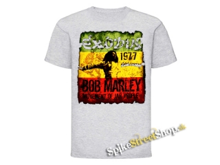 BOB MARLEY - Movement Of Jah People - šedé pánske tričko