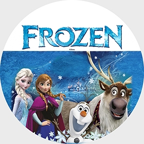 FROZEN - ĽADOVÉ KRÁĽOVSTVO - Motív 1 - odznak