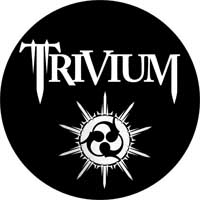 TRIVIUM - White Logo - odznak