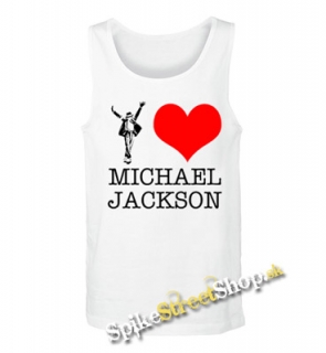 I LOVE MICHAEL JACKSON - Mens Vest Tank Top - biele