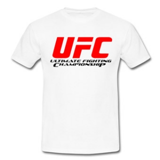 UFC - Logo - biele pánske tričko
