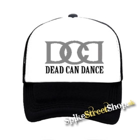 DEAD CAN DANCE - Logo Grey Sign- čiernobiela sieťkovaná šiltovka model "Trucker"