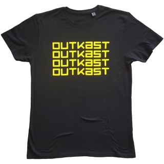 OUTKAST - Logo Repeat - čierne pánske tričko