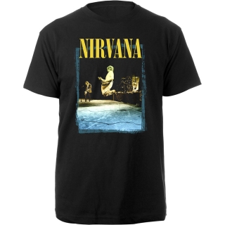 NIRVANA - Stage Jump - čierne pánske tričko