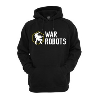 WAR ROBOTS - Logo - čierna pánska mikina