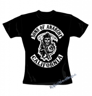 SONS OF ANARCHY - California - čierne dámske tričko