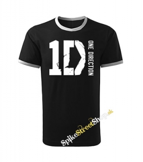 ONE DIRECTION - Logo - čierne pánske tričko CONTRAST DUO-COLOUR