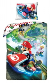 Posteľné obliečky detské z kolekcie KIDS - Super Mario Kart