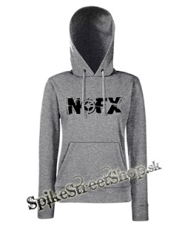 NOFX - Logo - sivá dámska mikina