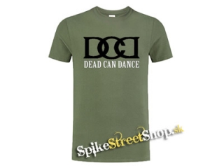DEAD CAN DANCE - Logo Grey Sign - olivové detské tričko