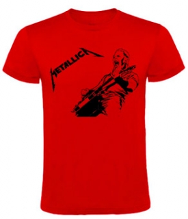 METALLICA - James - červené pánske tričko