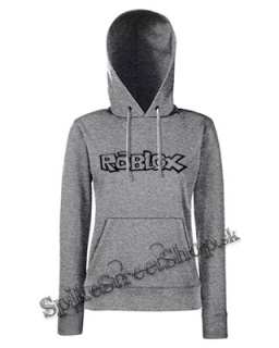 ROBLOX - Logo - sivá dámska mikina