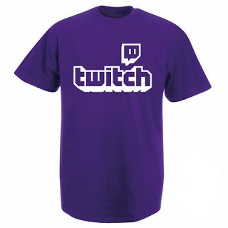 TWITCH - Logo Sign - fialové detské tričko