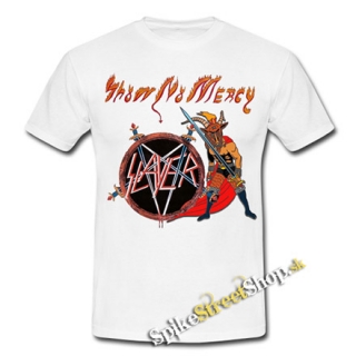 SLAYER - Show No Mercy - biele pánske tričko