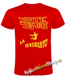 WHITE ZOMBIE - La Sexorcisto - červené pánske tričko
