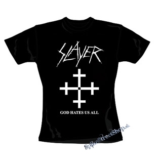 SLAYER - God Hates Us All - čierne dámske tričko