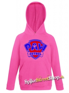 LABKOVÁ PATROLA - PAW PATROL - Logo - ružová pánska mikina