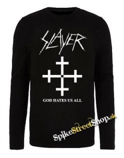 SLAYER - God Hates Us All - čierne pánske tričko s dlhými rukávmi