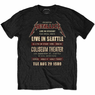 METALLICA - Seattle '89 - čierne pánske tričko