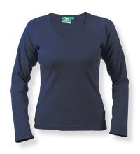 Dámske tričko LONG SLEEVE - TMAVOMODRÉ (-50%=Výpredaj)