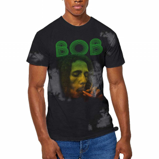 BOB MARLEY - Smoke Gradient - sivé pánske tričko