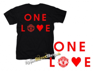 MANCHESTER UNITED - One Love - čierne detské tričko