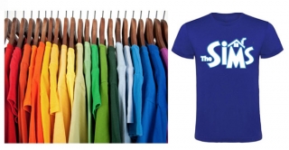 THE SIMS - Logo - farebné pánske tričko