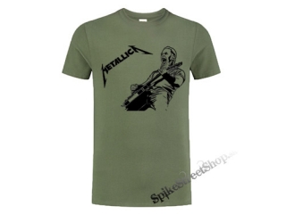 METALLICA - James - olivové pánske tričko