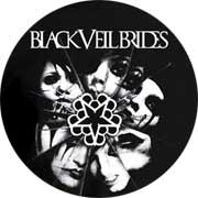 BLACK VEIL BRIDES - Circle Band + Logo - odznak