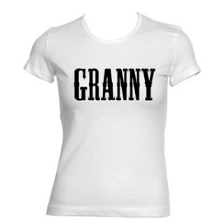 GRANNY HORROR VILLAGE - Logo - biele dámske tričko