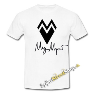 MEG MYERS - Heart & Signature - biele pánske tričko