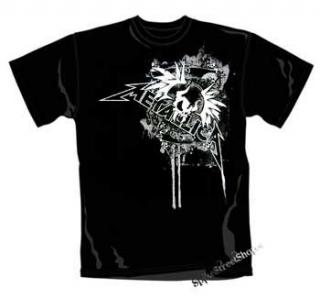 METALLICA - Wings Logo - čierne pánske tričko