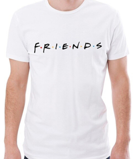 FRIENDS - PRIATELIA - Logo - biele pánske tričko
