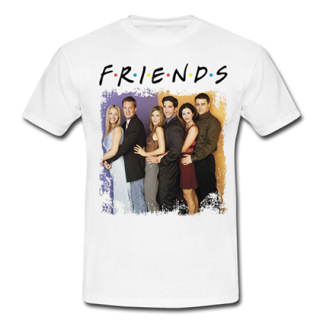FRIENDS - PRIATELIA - Motive 1 - biele pánske tričko