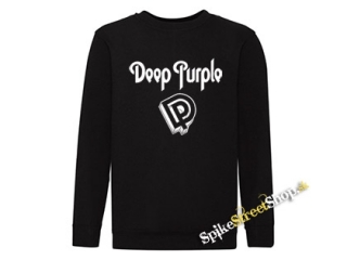 DEEP PURPLE - Logo Crest - mikina bez kapuce