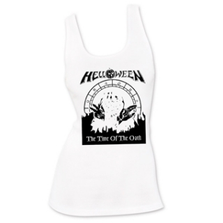 HELLOWEEN - Time Of The Oath - Ladies Vest Top - biele