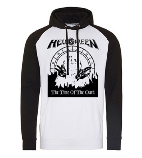 HELLOWEEN - Time Of The Oath - čiernobiela pánska mikina