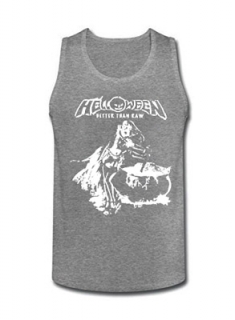 HELLOWEEN - Better Than Raw - Mens Vest Tank Top - šedé